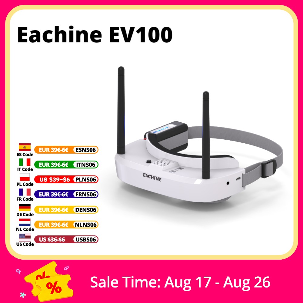 Drone Racing Battery - Eachine EV100 720*540 5.8G 72CH FPV
