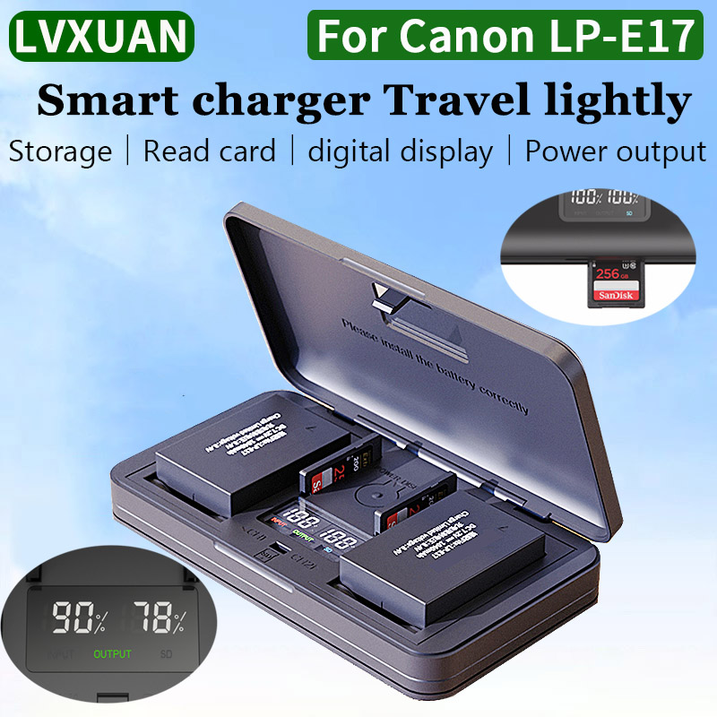 Canon Camera Eos R8 - Carregador de bateria lvxuan LP-E17, para