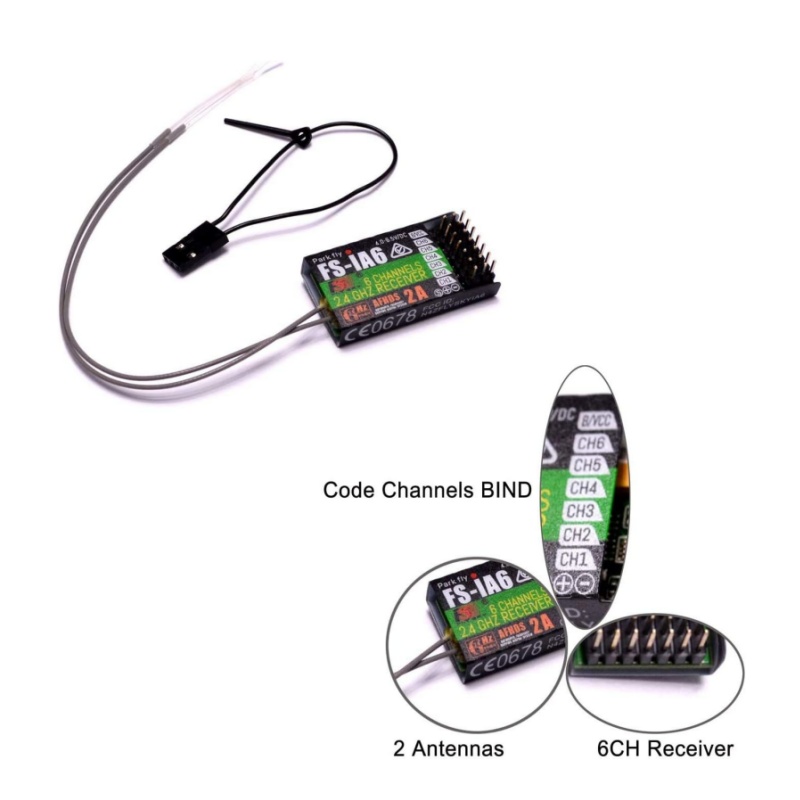 Flysky FS-IA6 Receptor 6CH Ant - Drone Racing Receiver avaliação e preço