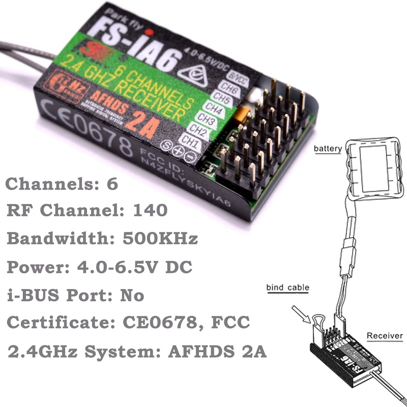 Flysky FS-IA6 Receptor 6CH Ant - Drone Racing Receiver avaliação e preço