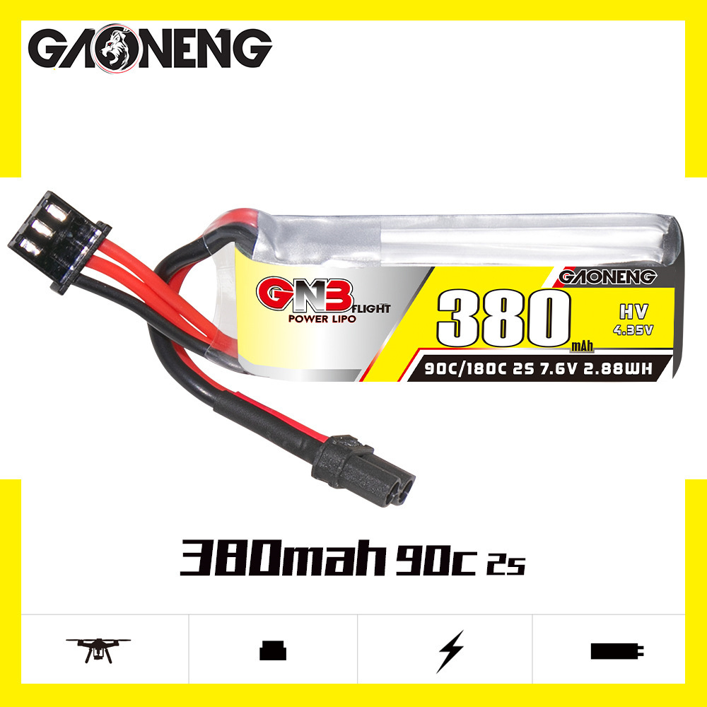 Bateria Lipo GNB 2S 7.6V 380mA - Drone Racing Battery avaliação e preço