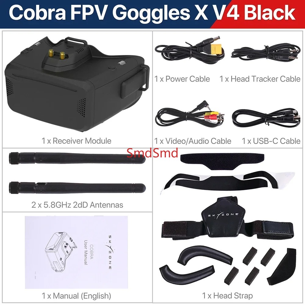 Óculos de Vídeo FPV Cobra SD X - Drone Racing Goggles avaliação e preço